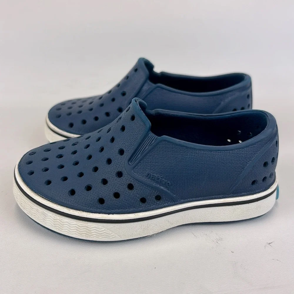 NATIVE Miles Navy Blue Slip-On Waterproof Shoes Size C6